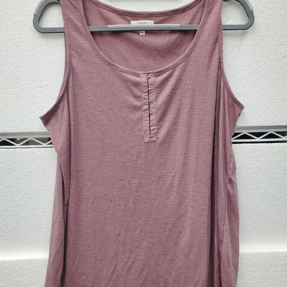 Maurcies Mauve Sleeveless Summer Hook and Eye Closure Size XL